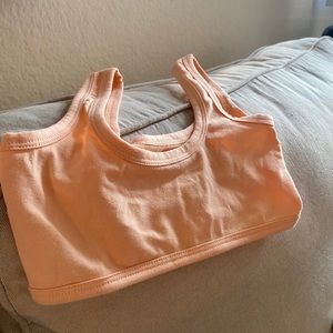 ARQ creamsicle wide strap bra